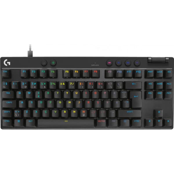 Logitech G Pro X TKL RAPID -trådad spelkeyboard, svart Svart