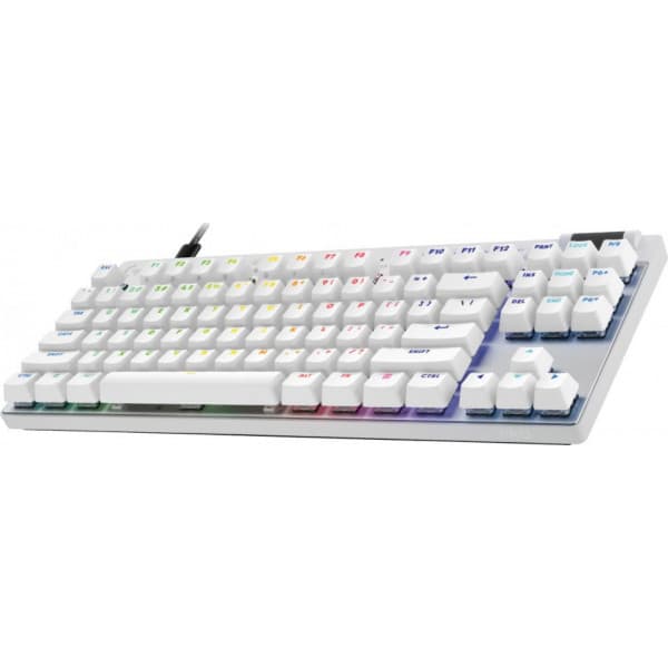 Logitech G Pro X TKL RAPID -trådet gamingtastatur, hvid
