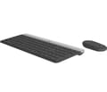 Miniatyrbild 1 av 5: Logitech Slim Wireless Combo MK470 - Sats med tangentbord och mus - trådlös - 2.4 GHz - USA, internationellt - grafit
