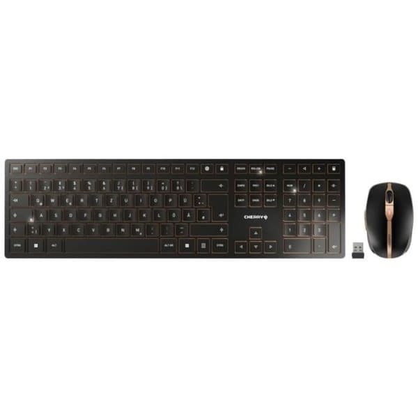 Cherry DW 9100 Slim - Tastatur-und-Maus-Set trådlös QWERTZ - JD-9100DE-2