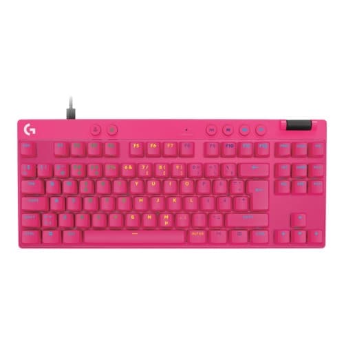 Logitech G PRO X RAPID - tangentbord TKL - QWERTY - nordiskt (danska/finska/norska/svenska) - rosa Inmatningsenhet Rosa