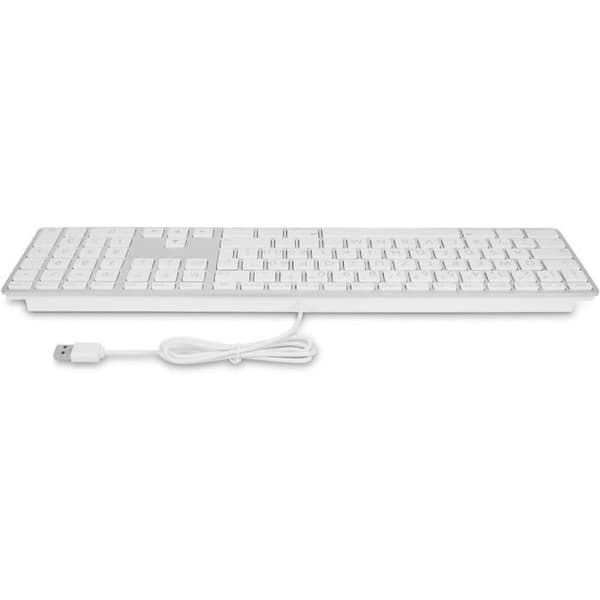 USB-tangentbord - LMP - KB-1243-BIG - Stora tecken - Anodiserad aluminium - 110 tangenter ISO