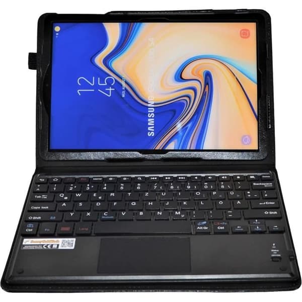 Bluetooth-tangentbordskal med pekplatta för Samsung Galaxy Tab S4