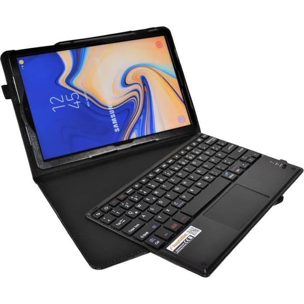 Bluetooth-tangentbordskal med pekplatta för Samsung Galaxy Tab S4
