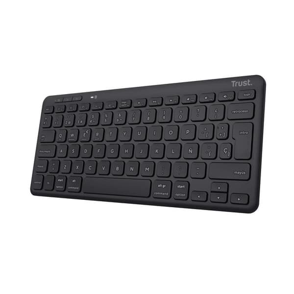 Trådløs Tastatur Trust 25059 Spansk Qwerty Svart