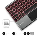Miniatyrbild 4 av 4: Teclado Compacto Inalámbrico av Bluetooth Subblim Touchpad Smart Blacklit/Gråblå