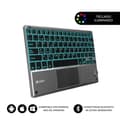 Miniatyrbild 1 av 4: Teclado Compacto Inalámbrico av Bluetooth Subblim Touchpad Smart Blacklit/Gråblå