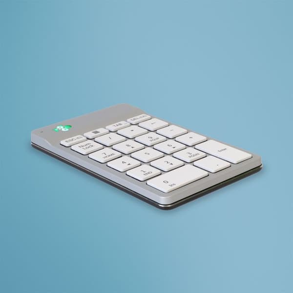 R-Go Break Bluetooth Numerisk knappsats - Anti-RSI Paus-programvara - Trådlös Vit