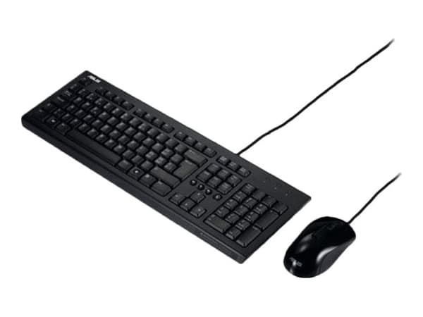 ASUS - Tastatur- og mussett - USB - svart Sort