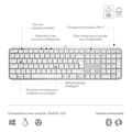 Miniatyrbild 6 av 6: Logitech MX Keys S - tangentbord - AZERTY - Franska - ljusgrå Inmatningsenhet