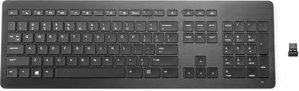 HP Wireless Premium Keyboard Black uk 917665-031 Svart
