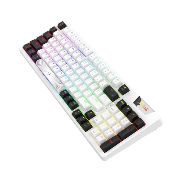 AQIRYS Mekanisk Tastatur 96%/95 Taster Kablet ADARA Hvid/Sort
