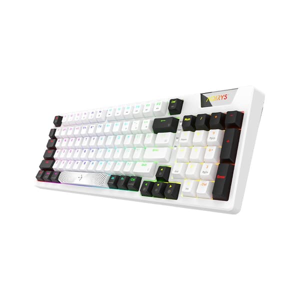 AQIRYS Mekanisk Tastatur 96%/95 Taster Kablet ADARA Hvid/Sort