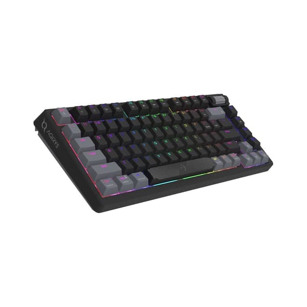 AQIRYS Mekaniskt tangentbord 75%/81 tangenter med kabel ADARA MINI svart/grå