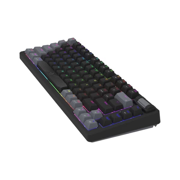 AQIRYS Mekaniskt tangentbord 75%/81 tangenter med kabel ADARA MINI svart/grå