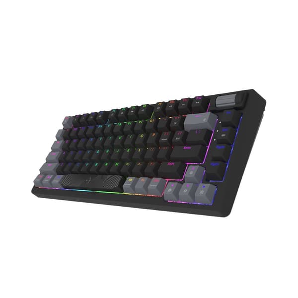 AQIRYS Mekaniskt tangentbord 75%/81 tangenter med kabel ADARA MINI svart/grå