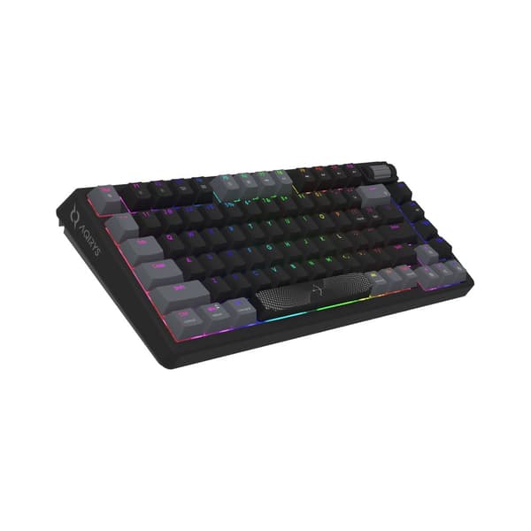AQIRYS Mekanisk tastatur 75%/81 taster med ledning ADARA MINI LE sort/grå