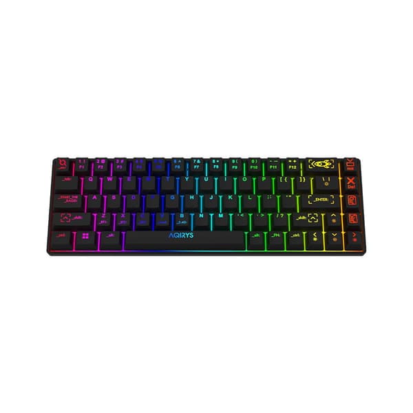AQIRYS Mekanisk tastatur 65%/68 Taster Dual Mode: Wirelles&BT+Wired MIRA sort
