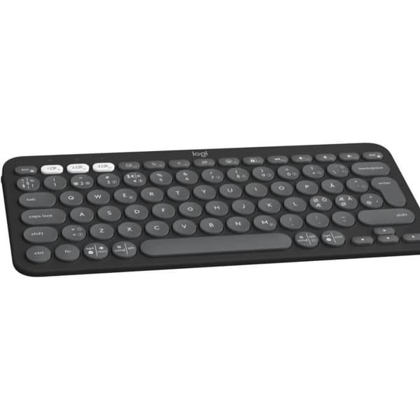 Klaviatur - Logitech - Pebble Keys 2 K380s - QWERTY Pan Nordisk - Bluetooth - Grafit
