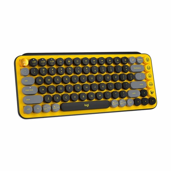 Trådløst tastatur Logitech EMOJI USB Sort
