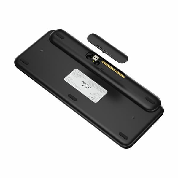 Trådløst tastatur Logitech EMOJI USB Sort