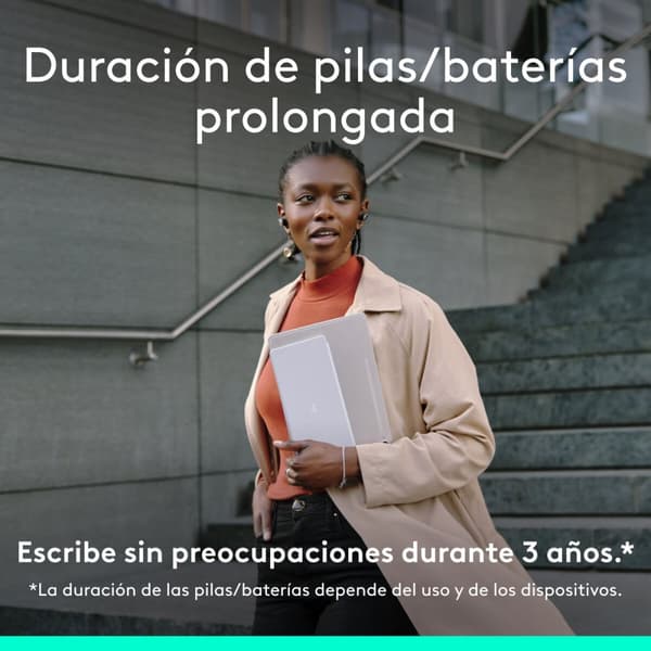Bluetooth näppäimistö Logitech 920-013011 Espanjalainen Qwerty Harmaa Valkoinen/Harmaa