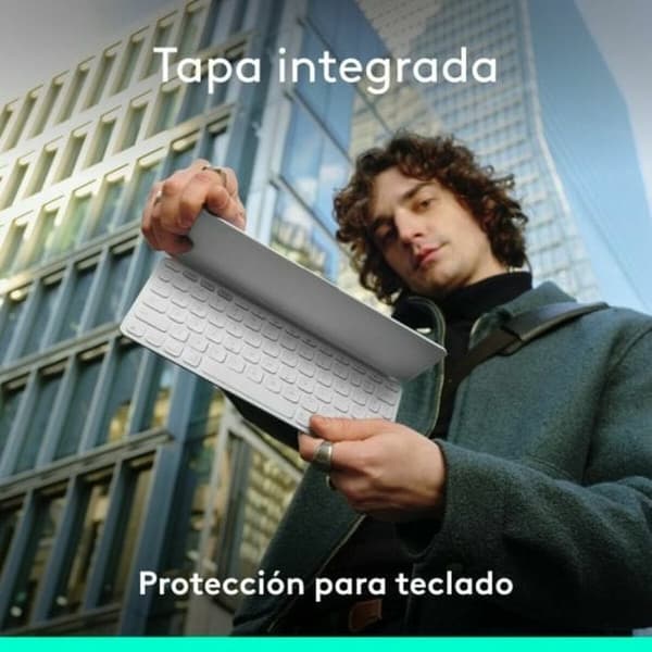 Bluetooth näppäimistö Logitech 920-013011 Espanjalainen Qwerty Harmaa Valkoinen/Harmaa