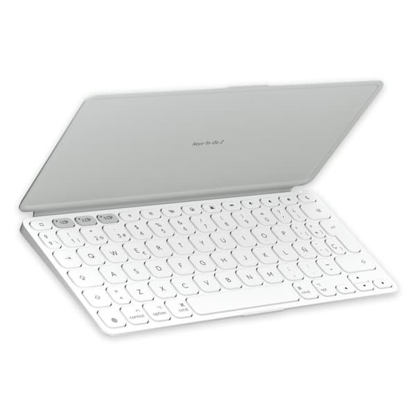 Bluetooth-Tastatur Logitech 920-013011 Spansk Qwerty Grå Hvit/Grå