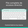 Pikkukuva 3 / 11: Bluetooth näppäimistö Logitech 920-013011 Espanjalainen Qwerty Harmaa Valkoinen/Harmaa