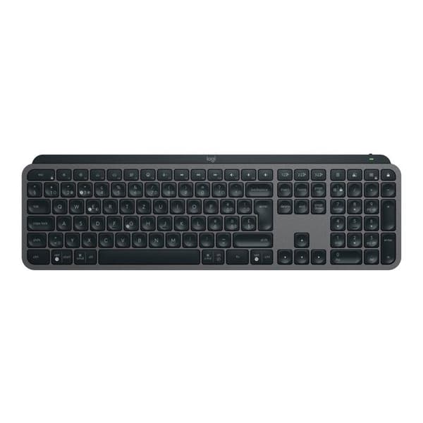 Logitech MX Keys S - tangentbord - AZERTY - Franska - ljusgrå Inmatningsenhet
