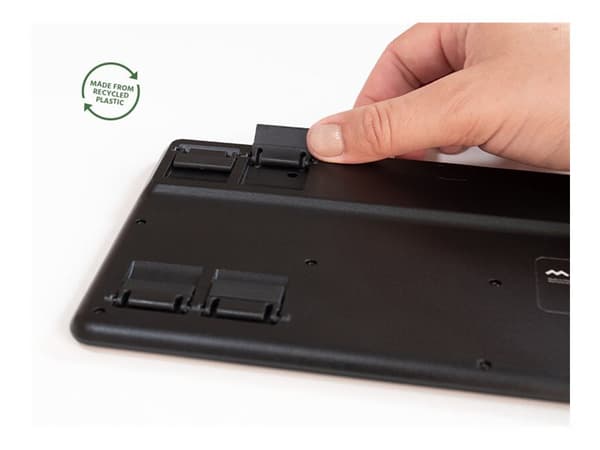 Mousetrapper Type Midi - Tangentbord - compact - trådlös - Bluetooth, USB-C - QWERTY - Nordisk Svart