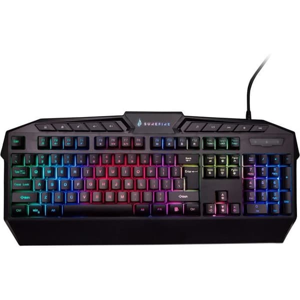 Gaming Tangentbord - VERBATIM - SureFire KingPin - QWERTY Engelska - USB - Svart Svart