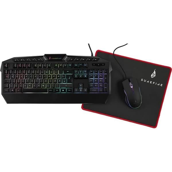 Pack Combo Gaming - VERBATIM - 48825 - Tangentbord QWERTZ - Mus - Musmatta Svart