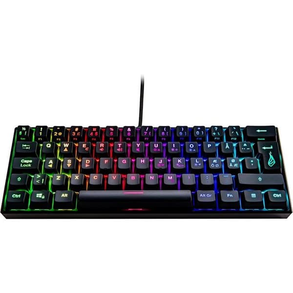 VERBATIM 48714 TANGENTBORD RVB M1 QWERTY NORDISK Svart