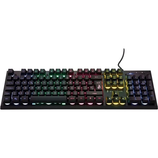 Gaming-tangentbord - VERBATIM - 48709 - Bakgrundsbelyst - QWERTZ - USB Svart