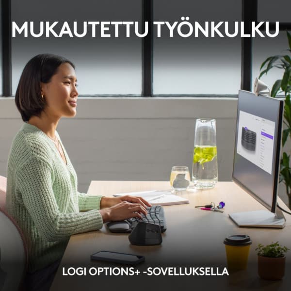 Logitech Wave Keys - trådlöst tangentbord, grafit