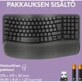 Miniatyrbild 10 av 10: Logitech Wave Keys - trådlöst tangentbord, grafit