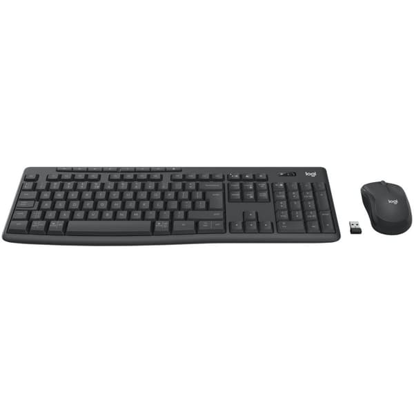 Tangentbord och Mus Logitech 920-012077 Grafit Svartvit Engelska EEUU QWERTY