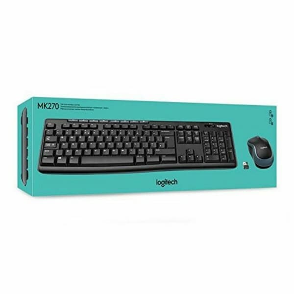 Tastatur og trådløs mus Logitech 920-004513 Sort Spansk qwerty QWERTY