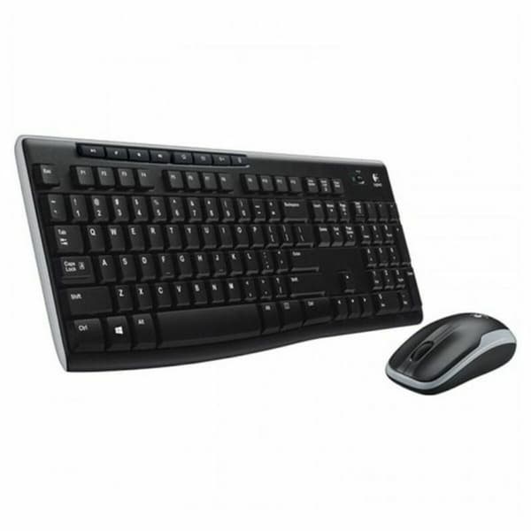 Tastatur og trådløs mus Logitech 920-004513 Sort Spansk qwerty QWERTY Sort