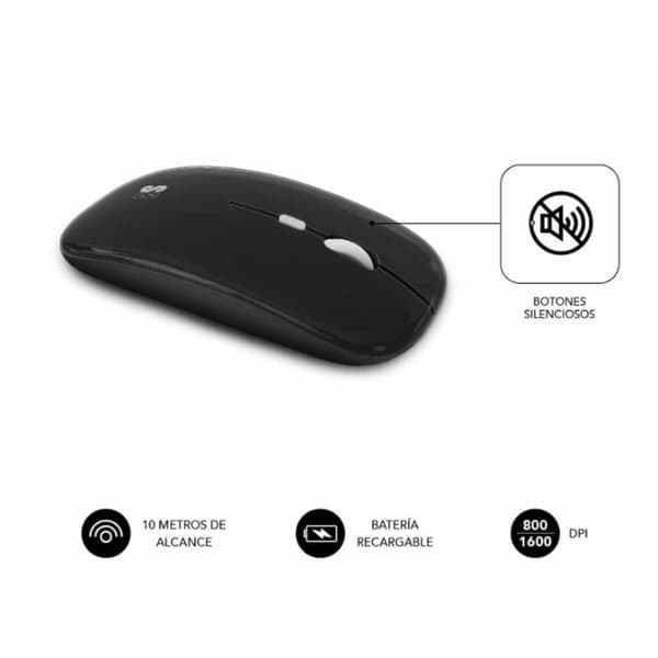 Tastatur og mus Subblim SUBKBC-OCO020 Grå