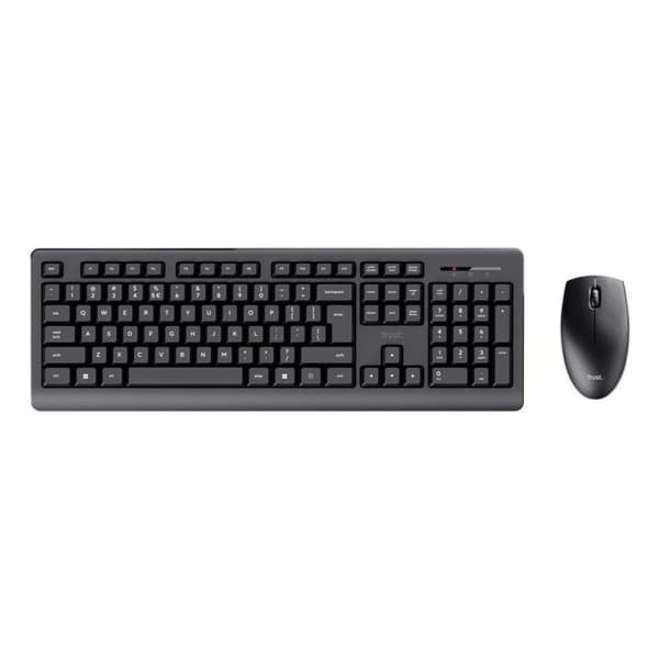 Tastatur og trådløs mus Trust Primo Sort Monochrome Engelsk EEUU Qwerty US