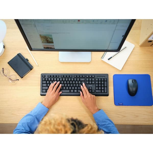 Tastatur og trådløs mus Trust Primo Sort Monochrome Engelsk EEUU Qwerty US
