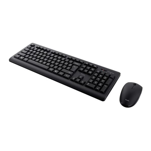 Tastatur og trådløs mus Trust Primo Sort Monochrome Engelsk EEUU Qwerty US