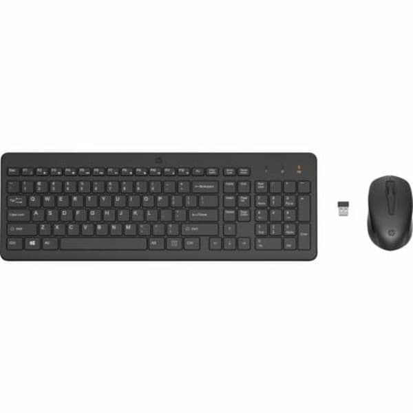 Tastatur og mus HP 2V9E6AA Sort Sort