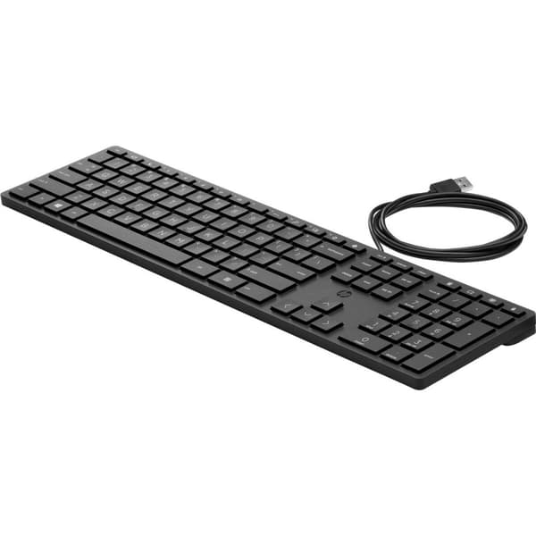Tangentbord HP 9SR37AA Svart QWERTY Svart
