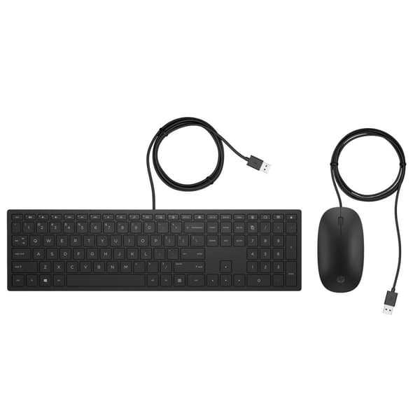 Tastatur og mus HP 4CE97AA Sort Sort