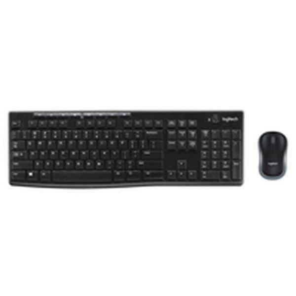 Hiiri & näppäimistö Logitech LGT-MK270-US Musta QWERTY Qwerty US