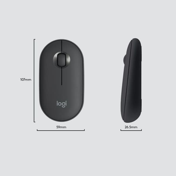 Näppäimistö ja hiiri Logitech MK470 Harmaa Grafiitinharmaa Qwerty US
