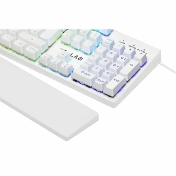 Mekaniskt tangentbord The G-Lab KEYZ RUBIDIUM Vit Azerty Franska